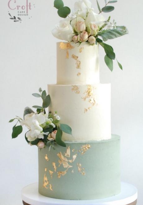 12 Beautiful Green Wedding Cakes