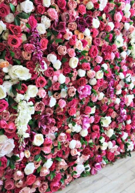صرعة أزهار الزفاف: جدران الأزهار لحفل زفافك