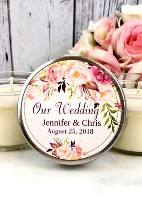 Stunning Candle Wedding Favors