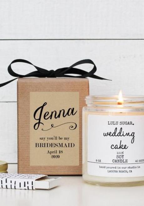 Stunning Candle Wedding Favors