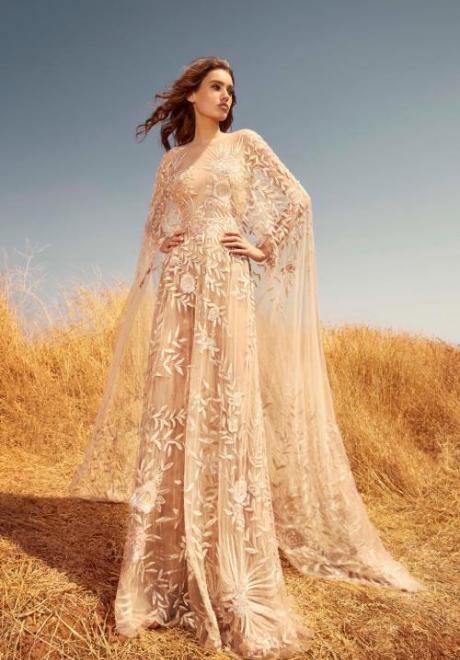 Wedding Dresses with Capes For Brides Who Wear Hijab