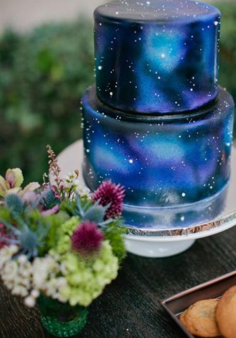 Magical Galaxy-Inspired Wedding Cakes and Desserts