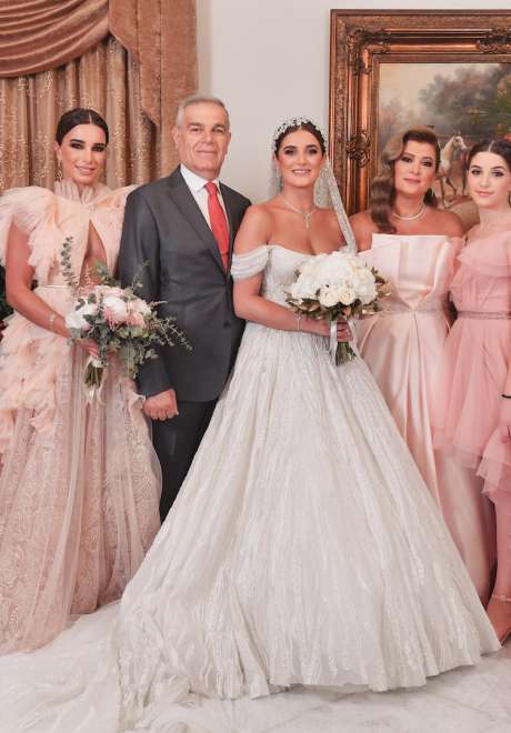 حفل زفاف لبناني من وحي اللون الذهبي