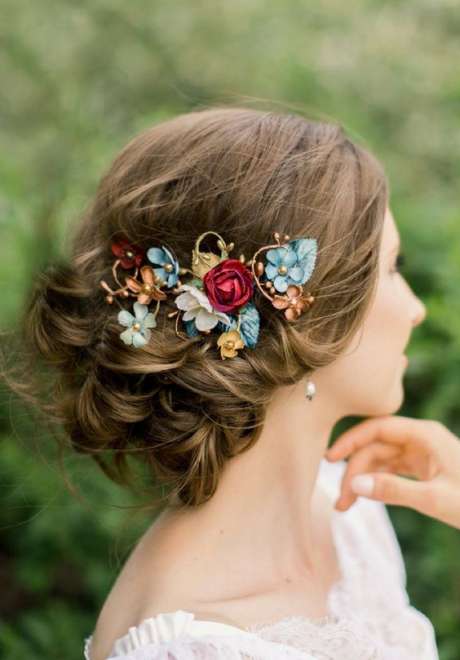 Colorful Bridal Hair Accessories 7