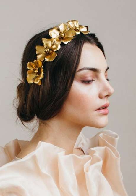 Gold Bridal Hair Accessories 8