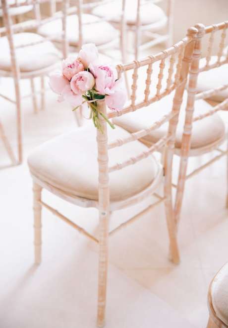 Peonies Wedding Chair 1