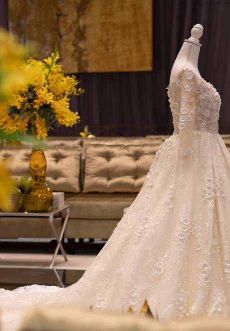 A Yellow Art Deco Luxury Wedding in Bahrain