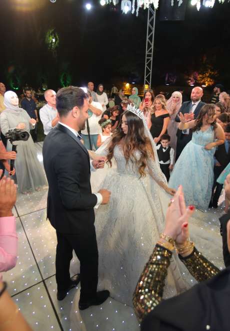 حفل زفاف ليلى وزياد الأنيق في شتورة
