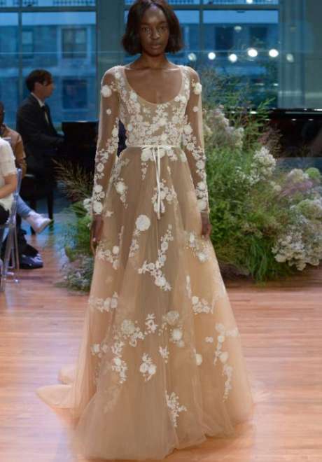 Monique Lhuillier 2017 Fall Bridal Collection at New York International Bridal Week