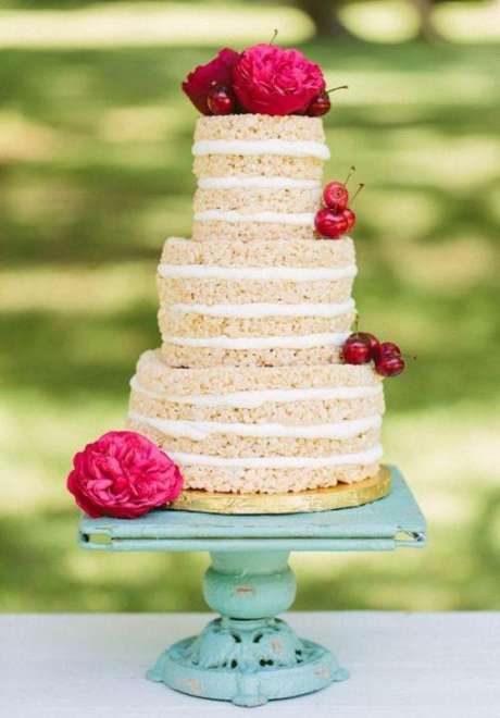 Wedding Cake Alternative: The Wedding Rice Krispie Cake