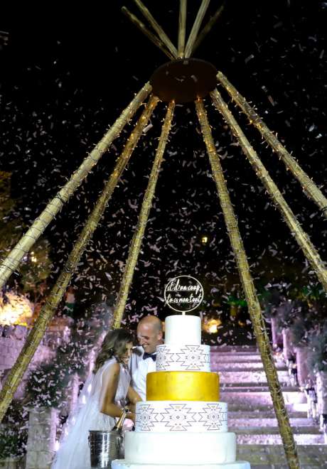 حفل زفاف بثيم بوهو ريفي في لبنان