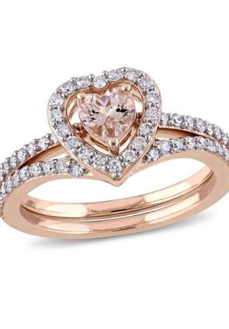 قدم لشريكتك خاتم خطوبة على شكل قلب في عيد الفالنتاين