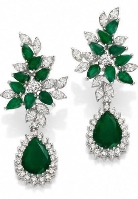 صور شبكات عروس من الزمرد الأخضر