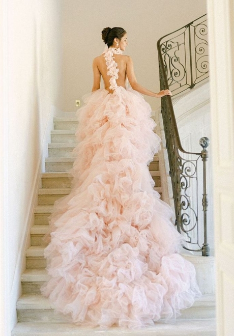 Celebrate Pink October with a Pink Wedding Dress