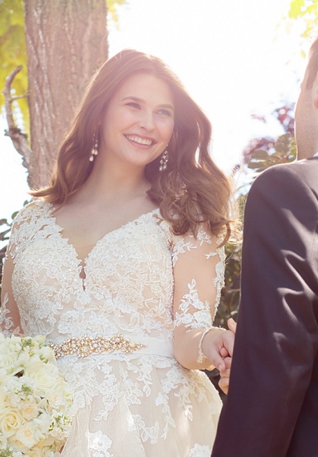 4 Long Sleeved Wedding Dresses Perfect For The Plus Sized Bride