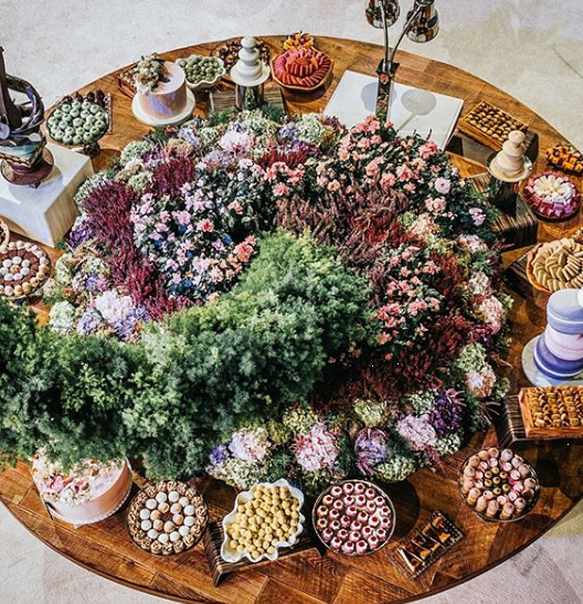 بوفيهات حلويات شهية من حفلات الزفاف الفاخرة في عام 2019