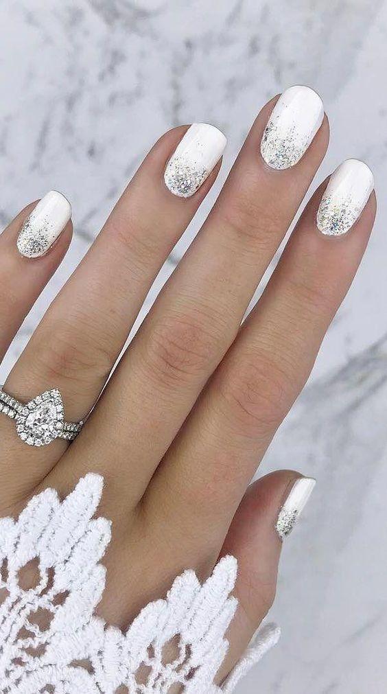 Bridal Nail Art Ideas Arabia Weddings - What Color To Paint My Nails For Wedding