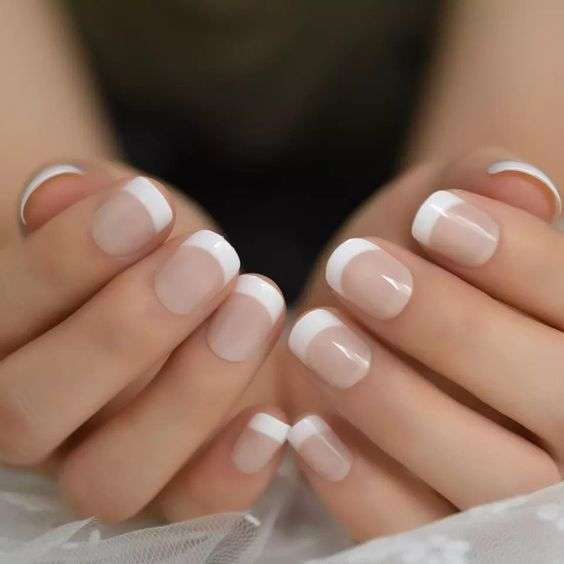 French Manicure for the Bride