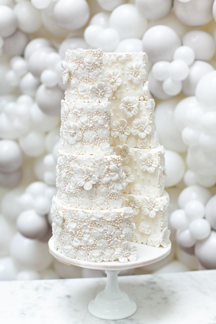 Pearls Wedding Cake
