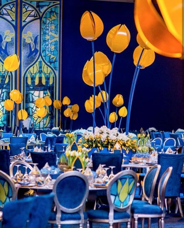 Blue and Yellow Wedding