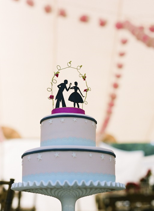 Silhouette Wedding Cake Toppers
