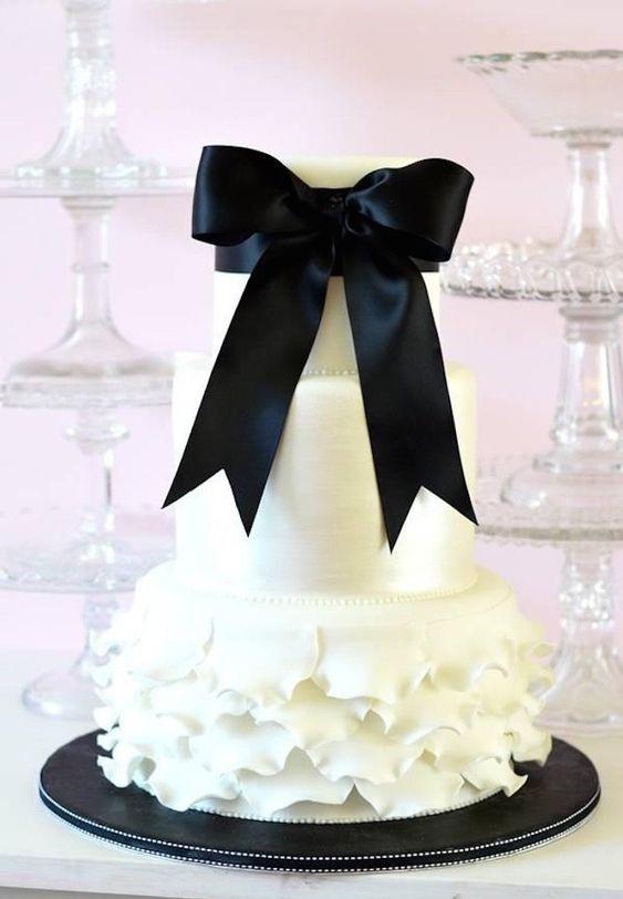 Ruffle and Bows Cake