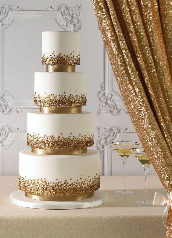 Glitter Wedding Cakes