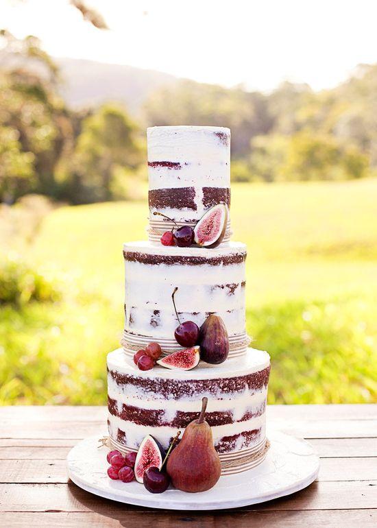 Fall Fruits Wedding Cake