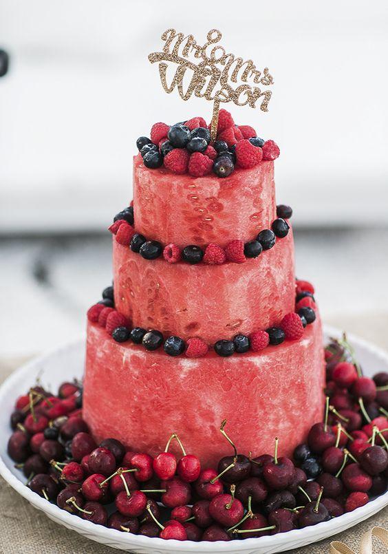 Watermelon Wedding Cake