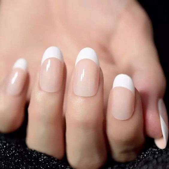 French Bridal Nails