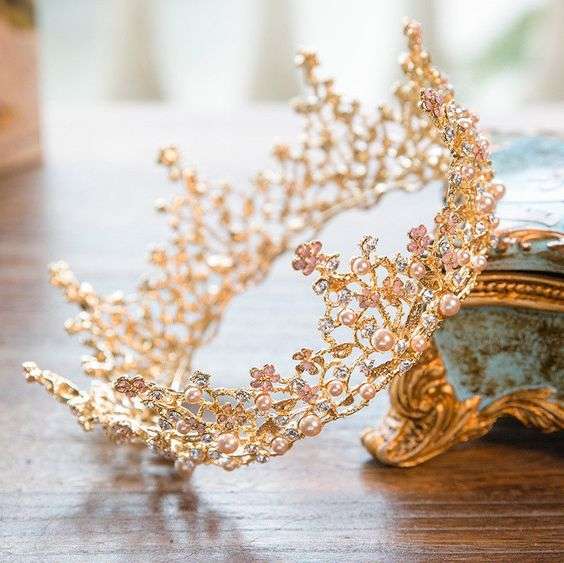 Golden Bridal Tiara 1