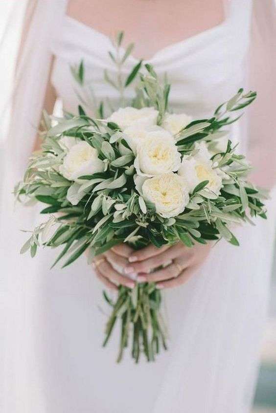 Olive Wedding Bouquet 1