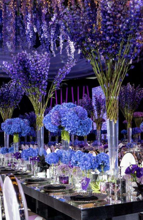 Blue and Purple Wedding 1