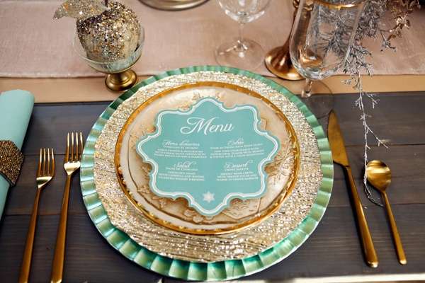 Mint and Gold Wedding