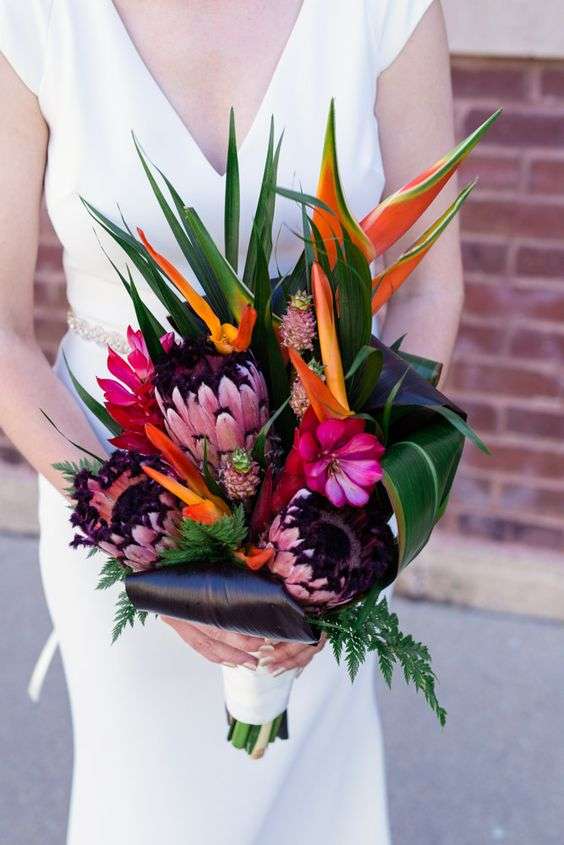 Tropical Wedding Bouquet 1