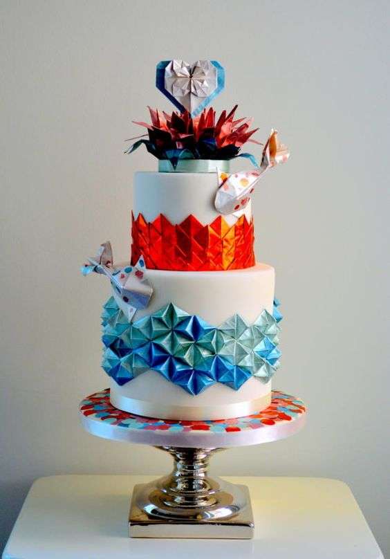 Origami Wedding Cake