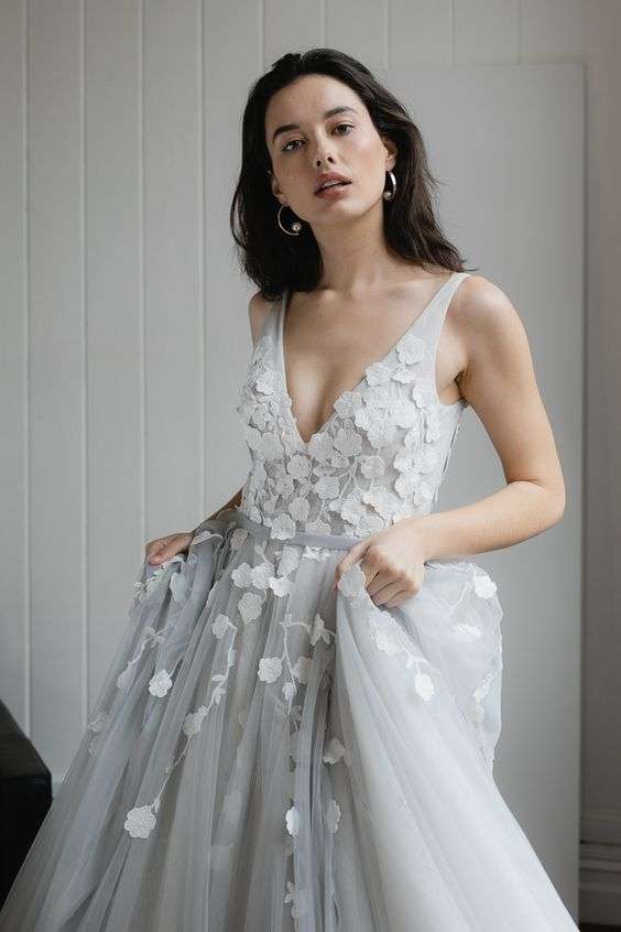 Grey Wedding Dress