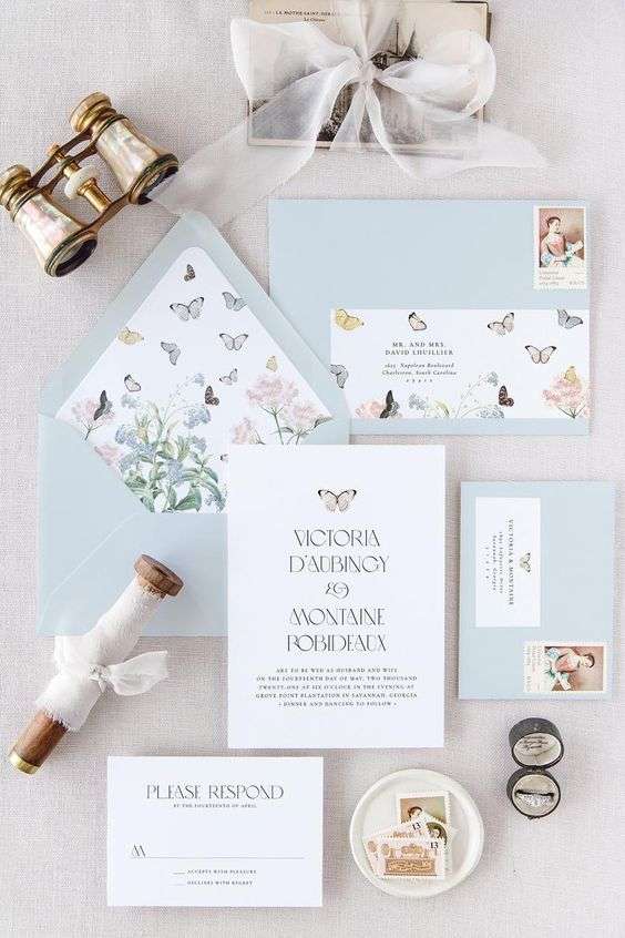 butterfly wedding cards