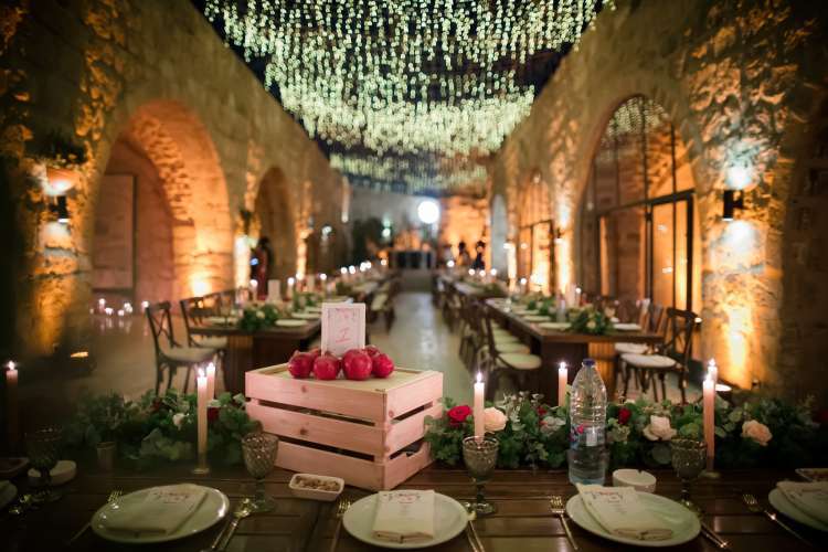 حفل زفاف دوللي وآرين الريفي في الأردن