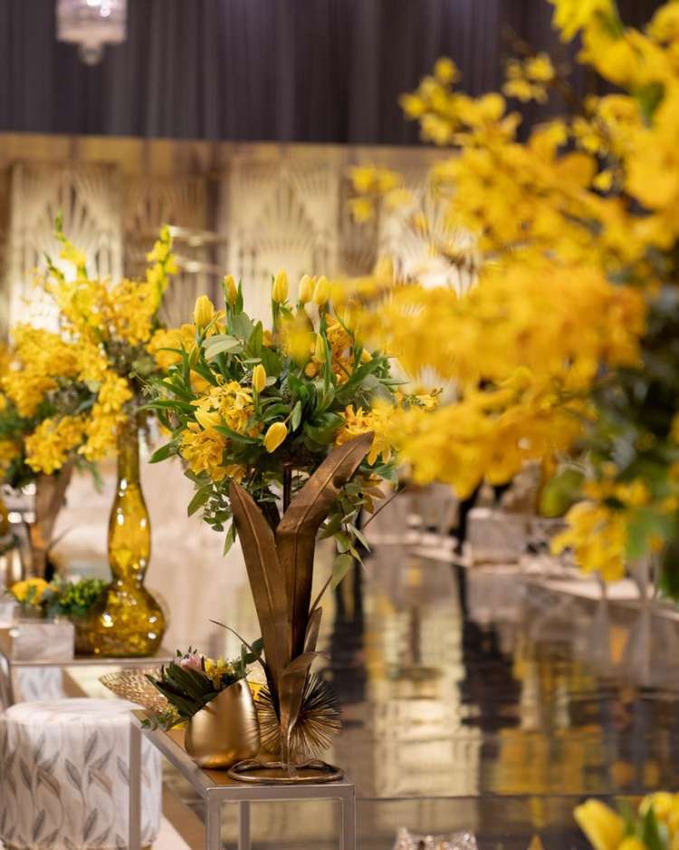 Ideas for a Yellow Wedding Theme Arabia Weddings