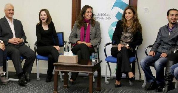 جلالة الملكة رانيا العبدالله تقوم بزيارة أويسيس 500 ومقابلة فريق أرابيا ويدينجز