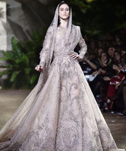 Elie Saab Debutes $300K Wedding Dress at Paris Fashion Week Elie Saab Debutes $300K Wedding Dress at Paris Fashion Week