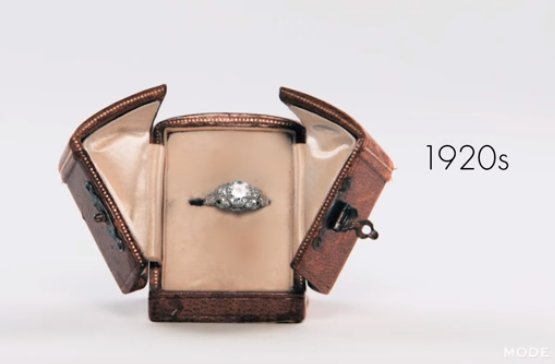 One Woman Model 100 Years of Engagement Rings