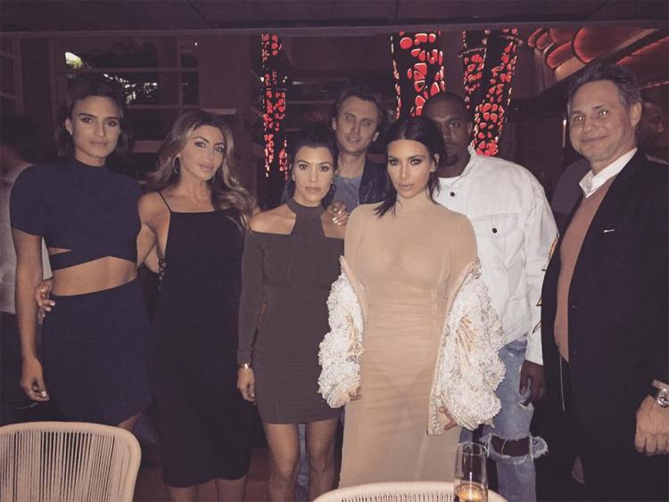Kim and Kourtney Kardashian Attend Friend's Wedding