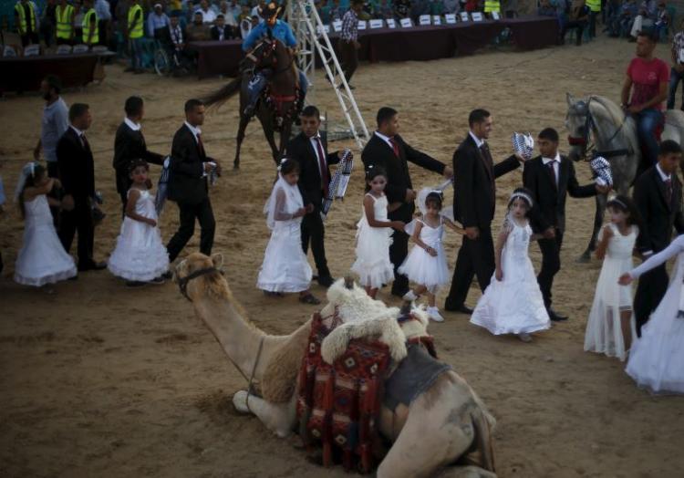 United Arab Emirates Funds Mass Wedding For Palestinians Injured in Gaza Wars