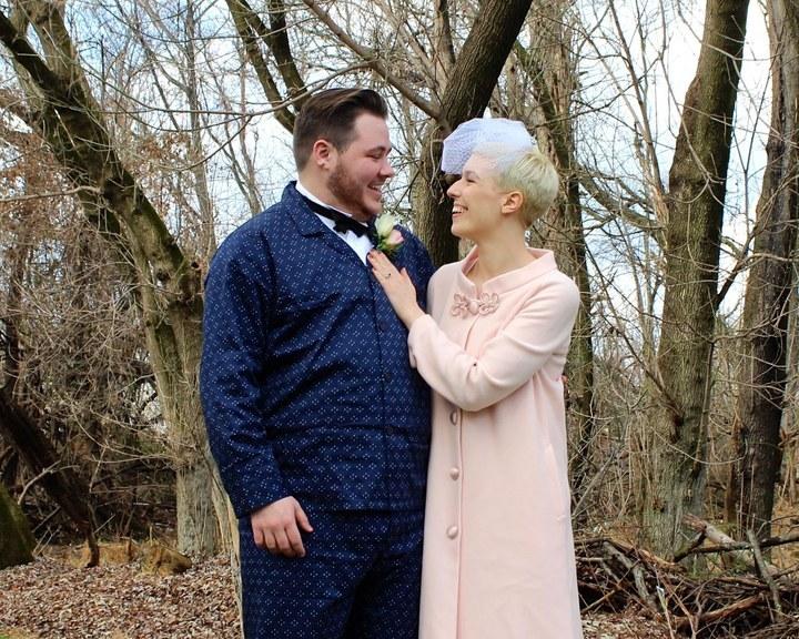 Bride and Groom Have a Pajama Wedding