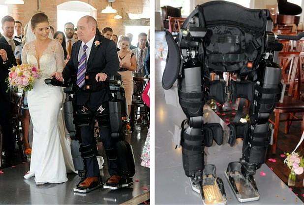 Video: Paralyzed Dad Walks Daughter Down The Aisle in Derby