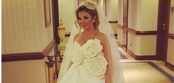 رزان مغربي تثير التساؤلات بفستان زفاف غريب!