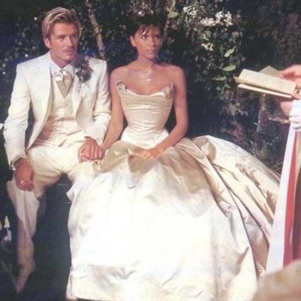David and Victoria Beckham Share Throwback Wedding Photos