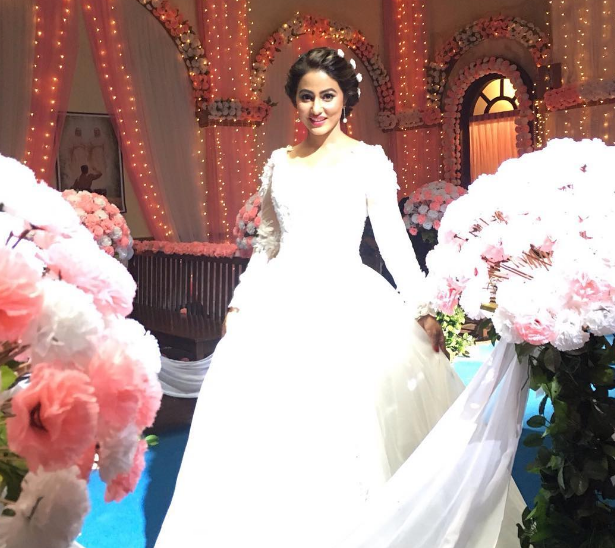 Hina Khan Stuns in Wedding Dress